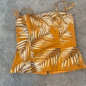 WhiteHouseBlackMarket Strapless Orange Top; Size 6